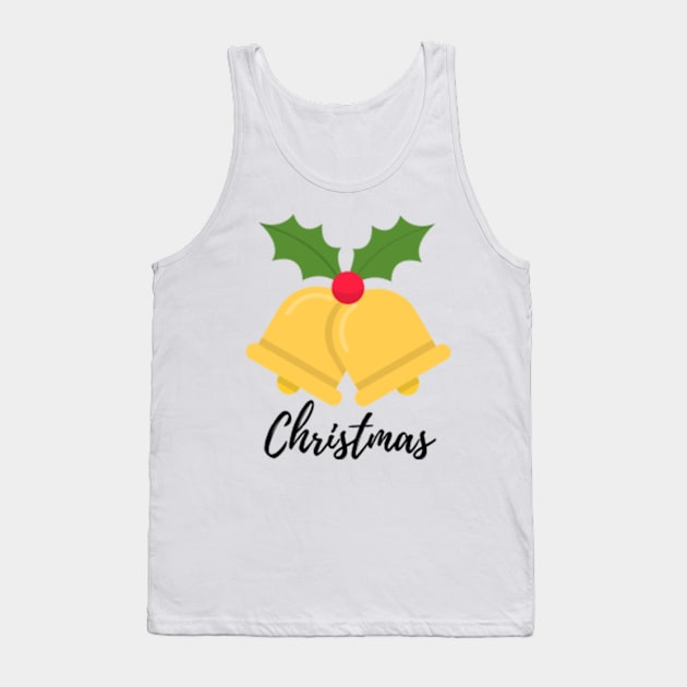 yellow jingle bells christmas illustration Tank Top by Artistic_st